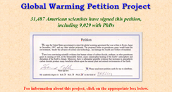 Desktop Screenshot of petitionproject.org